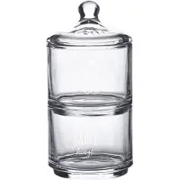 Clayre & Eef Vorratsglasdeckel Ø 10x21 cm Glas Herz