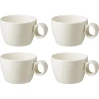 Maastricht porselein Maastricht Porzellan Kaffeetasse Lux 19 cl Offwhite 4 Stück