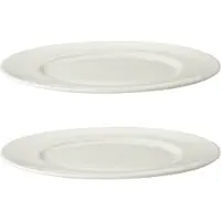 Maastricht porselein Maastricht Porzellan Teller Lux 25,5 cm Offwhite Porzellan 2 Stück