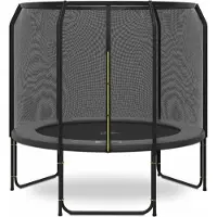 Magic Jump Fiber Grau Trampolin 251 cm mit sicherheitsnetz
