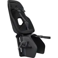 Thule Yepp Nexxt 2 Maxi Rack Mount Fahrradsitz inkl. Regenschutz, Midnight Black