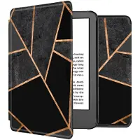 IMoshion Design Slim Hard Case Klapphülle für das Amazon Kindle (2024) / Amazon Kindle (2022) 11th gen - Black Graphic