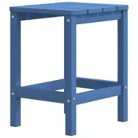 vidaXL Adirondack-Gartentisch Meeresblau 38x38x46 cm HDPE