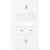 vidaXL Highboard Weiß Holzwerkstoff
