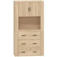 vidaXL Highboard Sonoma-Eiche Holzwerkstoff