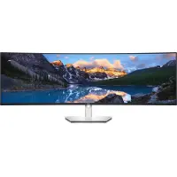 Dell UltraSharp U4924DW (124.5 cm (49 Zoll), silber/schwarz, 5K Dual QHD, IPS, Curved, DisplayPort, HDMI)