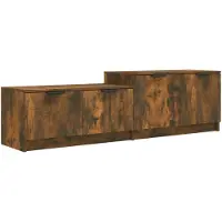 vidaXL TV-Schrank Räuchereiche 158,5x36x45 cm Holzwerkstoff