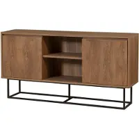 Kalune Design | Fernsehschrank Zela Bruin MDF 139x41.2x1.8 cm | NADUVI