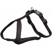 Trixie Premium Y-Geschirr - schwarz - 75-95 cm/25 mm