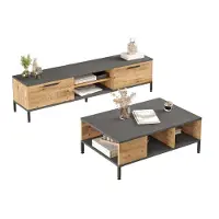 Skye Decor , Rl5-Aa, Wohnzimmermöbel-Set, Atlantische Kiefer, 100 % MELAMINBESCHICHTETE SPANPLATTEN, 160 x 35 x 39,1 cm