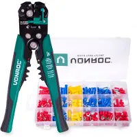 Vonroc Professionelle automatische Abisolierzange | Inkl. 270 Zubehörteilen