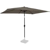 Vonroc Sonnenschirm Rapallo 200x300cm – Premium-Sonnenschirm, rechteckig |Taupe