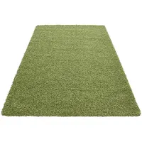 FLOOR Hochflor Teppich - Life Grün 80x150 cm