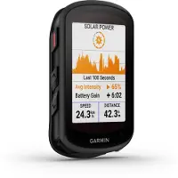Garmin Edge 840 Solar GPS Fahrradcomputer, inkl. Aero Lenkerhalterung