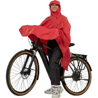 Lowland Fahrradponcho Lowland Rot