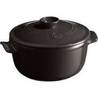 Emile Henry Runder Schmortopf Ø 24 cm, 4 l Fusain EH 4540 79 3289317945403