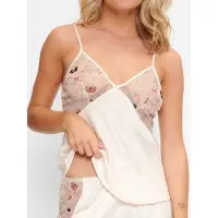 Lingadore Night Schlafshirt Powder Puff | Grösse: 3XL | Farbe: Beige