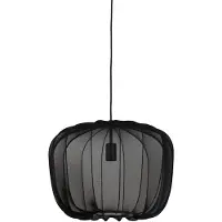 Light & Living - Hängeleuchte Plumeria - Schwarz - Ø50cm Hängelampe - Esstischlampe - Wohnzimmerlampe - Schlafzimmerlampe - Wohnzimmer