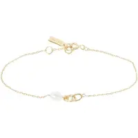 Ania Haie Pearl Power 925 Sterling Silberen Goldfarbene Armband AH-B043-01G