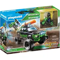 Playmobil Off-Road Action Weekend Warrior, Fahrzeug-Set, 6 Jahr(e), Kunststoff, Schwarz, Grün