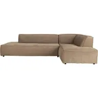Zuiver Fat Freddy Ecksofa Cordstoff Rechts Karamell/ Braun
