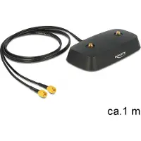 DeLOCK 88739 - LTE MIMO Standfuß, 2x SMA Stecker, 2x SMA Buchsen