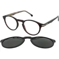 Carrera Unisex CA 297/CS 086/UC Gläser SONNENBRILLEN Plastik Havanna Grün Rund Polarisiert