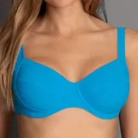 Rosa Faia Beach Unwattierter Bikini BH Sibel | Grösse: 90F | Farbe: Atoll Blau