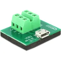 DeLOCK 65517, Micro USB, 6p, Schwarz, Grün