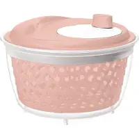 Rotho FRESH Salatschleuder 4,5 Liter 1722402089 , Farbe: linnea pink ged.