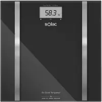Solac S99002200, Elektronische Personenwaage, 180 kg, 100 g, Schwarz, 3 kg, kg, lb