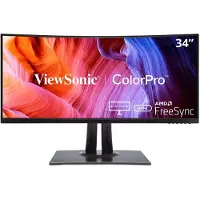 Viewsonic VP Series VP3481A, 86,4 cm (34"), 3440 x 1440 Pixel, Wide Quad HD, LED, 5 ms, Schwarz