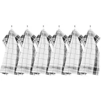 Tiseco Küchenhandtuch Home Studio Pharao Utensils Black (3er-Set) - 50 x 70 cm