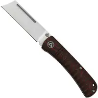 QSP Knife Hedgehog QS142-D, Red Carbon Fiber, Slipjoint Taschenmesser