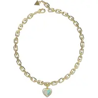 GUESS Lovely Solid Gold Plated Necklace JUBN03033JWYGTQT/U