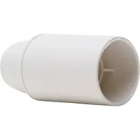 Kopp 211101008 Isolierstoff-Fassung, E14, glatter Mantel, Farbe: weiß - 10 Stück