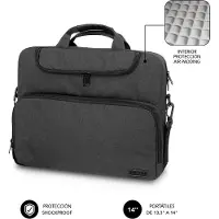 Subblim MALETIN AIR PADDING LAPTOP BAG 13,3-14" DARK GREY