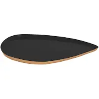 Present Time Tablett "Mila" in Schwarz - (B)29 x (H)26 cm | Gr.: onesize