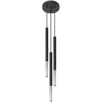 Sollux Hängeleuchte MOZAICA 3P schwarz/chrom 3xG9 8W Stahl 90x20x20cm