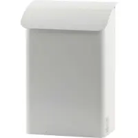 HygieneShopBasics Wandbriefkasten 29 cm Weiss Feuergeprüfter Briefkasten aus Metall