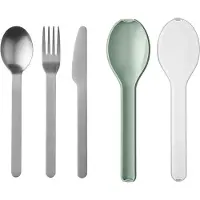 Mepal campinggeschirr - Besteck-Set Ellipse 3-teilig - Nordic sage - Campingbesteck