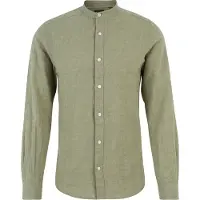 Only & Sons Langarmhemd "ONSCAIDEN LS SOLID LINEN MAO SHIRT NOOS" Baumwolle mit Leinen, slim fit