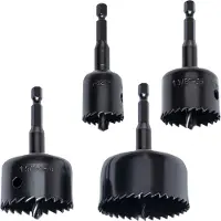 Kwb Lochsägen Set, 4 tlg., Ø 26, 35, 40, 52, für Akkuschrauber und Bohrmaschinen