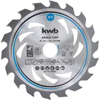 Kwb Kreissägeblatt 135 x 20 mm, leichtgängig, speziell für Akkumaschinen, Sägebl
