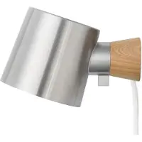 Normann Copenhagen Rise Wandleuchte Stainless Steel - , Metallisch, für Wohnzimmer, Metall