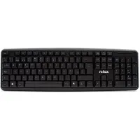 Nilox Tastatur NXKBE000002 Schwarz Qwerty Spanisch
