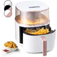 Klarstein Air Bloom Heißluftfritteuse Dampffunktion 1500W 7,5 Liter 16 Programme