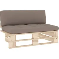 vidaXL Outdoor-Mittelsofa Paletten Imprägniertes Kiefernholz