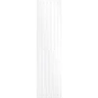 LuxeBath Paneelheizkörper Vertikal 370 x 1400 mm Weiß mit Mittelanschluss, Design Flach Heizkörper Einlagig Badheizkörper Badezimmer, ohne Heizstab