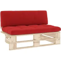vidaXL Outdoor-Mittelsofa Paletten Imprägniertes Kiefernholz